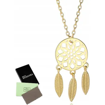 Náhrdelník NÁHRDELNÍK CELEBRITKA STŘÍBRNÝ 925 LAPAČ SNŮ POZLÁCENÝ