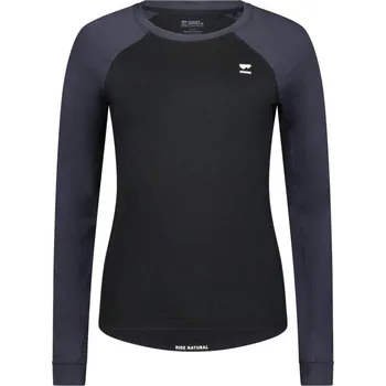 Pánské tričko dámské triko Mons Royale Tarn merino long sleeve WMNS black / 9 iron XL