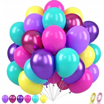 Balónek Latexové Balónky Univerzální červené žluté zelené 60 ks 30 cm