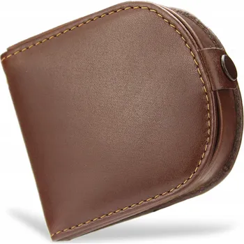 Peněženka Visconti peněženka na mince z hnědé lícové kůže - muž