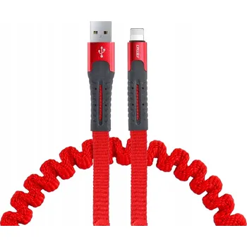 Datový kabel Kabel Amio USB - Apple Lightning 1,2 m červený
