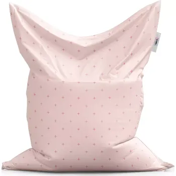 Sedací pytel Sablio Sedací vak Classic Růžové křížky na světle růžové - 200x140 cm