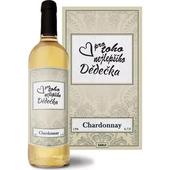 Víno Sablio Bílé víno Pro toho nejlepšího dědečka: 0,75 l