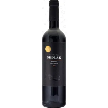 Víno Merlot, 2023, výběr z hroznů, suché, Sedlák, 0,75l