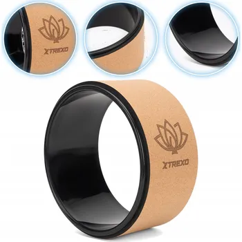 podložka na cvičení Korková obruč na jógu TREXO TXO-B4Z024-NC přírodní 26 x 26 x 13 cm