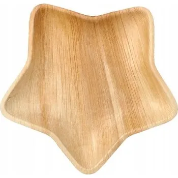 Talíř Na jedno použití vánoční talíře z listí 22,3x20x2,3cm 6 Ks .