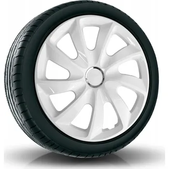 Poklice na kolo Puklice STIG 14” bílé pro Peugeot, Renault, Seat, 4 ks