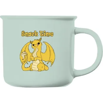 Hrnek porcelánový barevný s potiskem Snack Time