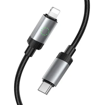 Datový kabel Kabel USB C na Lightning Hoco Pd 27W 1 M X117 černý