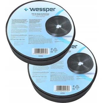 Příslušenství pro digestoř 2x Uhlíkový filtr Wessper pro digestoř Akpo Wk4 Wk5 Wk6 Wk9 Wk10 Wk12 Soft