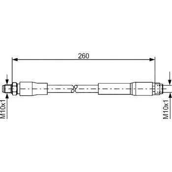Brzdová hadice Bosch 1 987 476 760 Flexibilní brzdová hadice