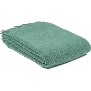 Prostěradlo Deka Poszyte vlnou 140 cm x 200 cm zelená