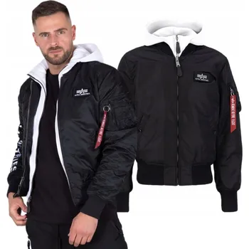 Alpha Industries pánská bomber bunda s kapucí MA-1 D-Tec SE, velikost L