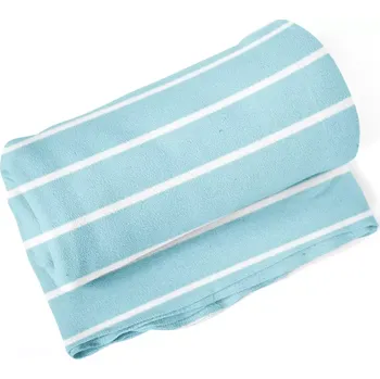 deka Sablio Deka Bílé pruhy na modré - 190x140 cm