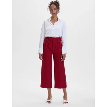 Oblečení a móda Orsay Dámské Červené dámské široké kalhoty ORSAY Červená 40 (2966613)