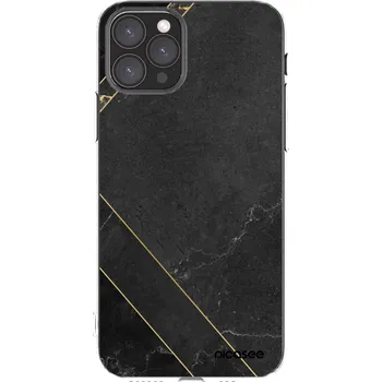 Pouzdro na mobilní telefon Picasee silikonový průhledný obal pro Apple iPhone 11 Pro - Black tile