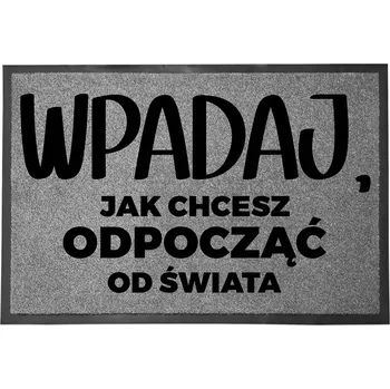 Rohožka VSTUPNÍ ROHOŽKA ŠEDÁ Dárek Vtipná Pod Dveře Humor 60x40 | VSTUPTE