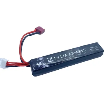 Airsoft Delta Armory airsoftová baterie LiPo 11,1V 1100mAh 20C T-plug