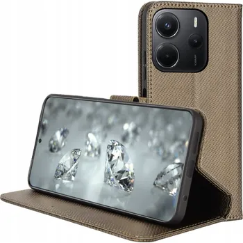 Pouzdro na mobilní telefon Pouzdro s klopou BBE CASE pro Xiaomi Redmi Note 14 4G hnědé