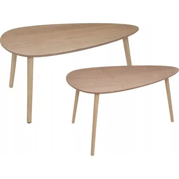 Konferenční stolek Konferenční stolek Atmosphera oválný 60 x 98 x 51,5 cm, odstíny hnědé