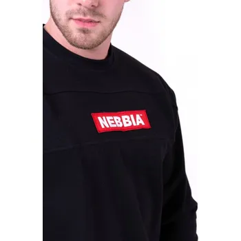 Pánská mikina Nebbia mikina Red Label 148 - Černá - XXL + doprava zdarma
