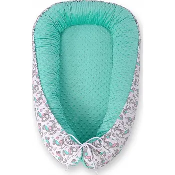 Zavinovačka DĚTSKÝ KOKON OBOUSTRANNÁ OHRÁDKA ZAVINOVAČKA PREMIUM BOBONO MINKY - KONÍCI