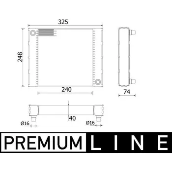 Chladič motoru Chladič, chlazení motoru MAHLE 8MK 376 749-131