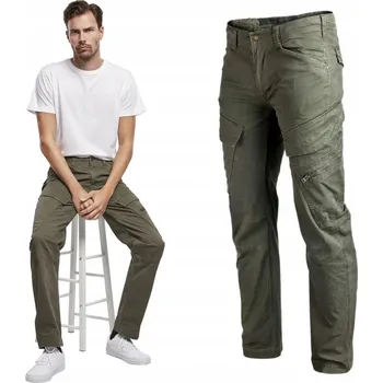 Pánské kalhoty Pánské kalhoty kapsáče BRANDIT Adven Slim Fit turistické Olive M