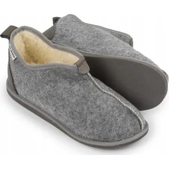 Dámské pantofle Dámské pantofle pantofle Ireshoes šedé barvy z přírodní vlny, vel. 38