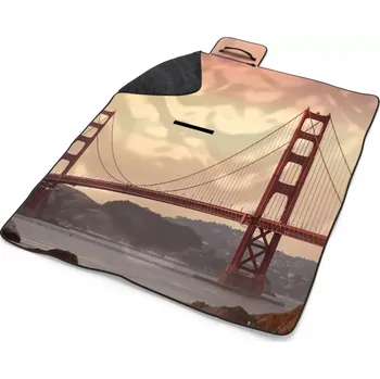 deka Sablio Plážová deka Golden Gate 2: 200x140 cm