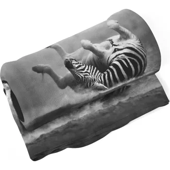 deka Sablio Deka Válející se zebra - 150x120 cm