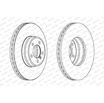 Brzdový kotouč Brzdový kotouč FERODO DDF1411C-1