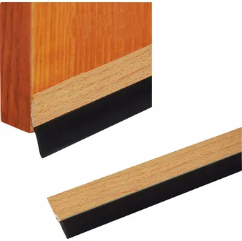 GUMOVÁ LIŠTA TĚSNÍCÍ DVEŘE OKNA 90CM DUB ČERNÁ GUMA