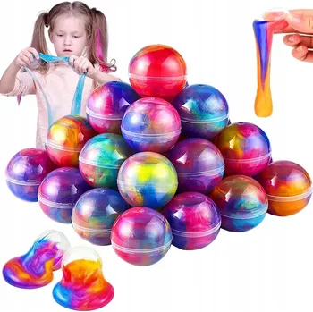 kreativní sada 24 ks KREATIVNÍ SADA SLIZ SLIMY kuličky MAGICKÉ PRO DĚTI