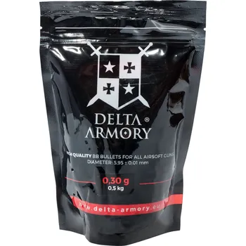 Airsoft Delta Armory airsoftové kuličky 0,30g 0,5kg - bílé