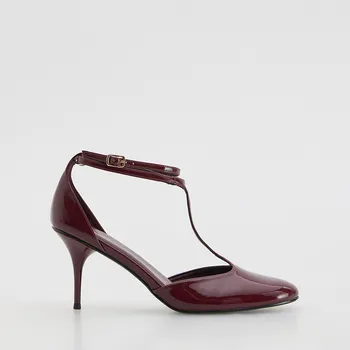 Dámské lodičky Reserved - Lakované lodičky - hnědá - 899FF-83X - 899FF-83X-39