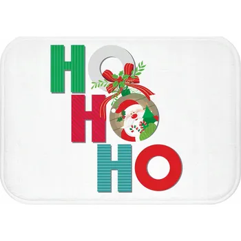 Koupelnová předložka KOUPELNOVÁ PŘEDLOŽKA PROTISKLUZOVÁ ROHOŽKA DÁREK VÁNOČNÍ 60x40 | HO HO HO
