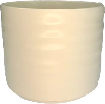 Obal ker. Wave pr.14 cm krémová matt