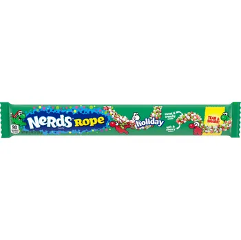 Bonbon Nerds Rope pendrek s cukrovými bonbonky s příchutí vodního melounu, třešně a punče 26 g