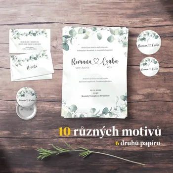 Svatební dekorace Vzorky za 1 Kč