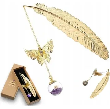 Doplněk ke knize Záložka do knihy pírko - hotový dárek ke Dni učitelů, elegantní 3D provedení