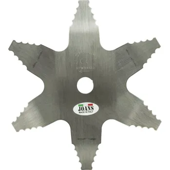 Mulčovací nůž ke křovinořezu 6 zubů. pr. 260 mm pr. otvoru 25 mm, výška 2,6 mm