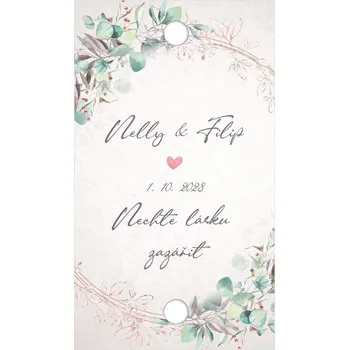 Svatební dekorace Kartička na prskavku 252