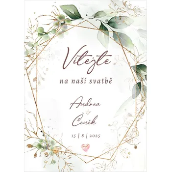 Svatební dekorace Vítací cedule 349