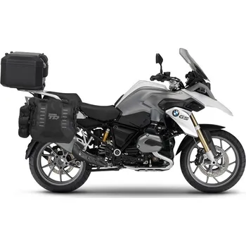 Zavazadlo na motocykl Kompletní sada sedlových brašen shad terra tr40 a černého hliníkového 55l topcase, včetně montážní sady shad bmw r 1200 gs adventure/ r 1250 gs adventure