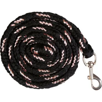 Vybavení pro koně HKM Vodítko Rosegold HKM, 1,8 m, black/rose-gold