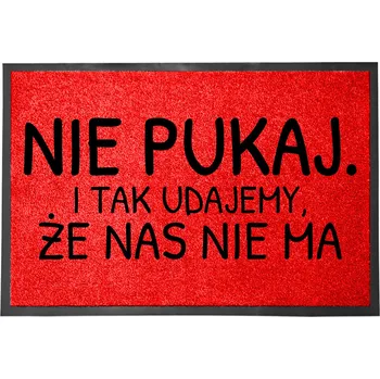 Rohožka Vstupní rohožka červená Dárek Vtipná pod dveře 60x40 | NEKLEPAT