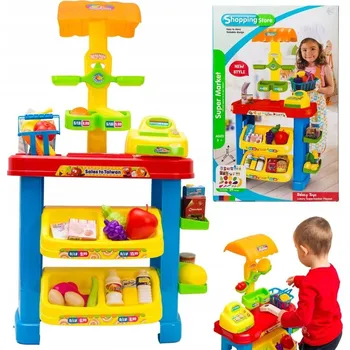Hra na obchod Domácí supermarket, pokladna, čtečka cen, váha, obchod