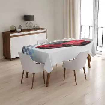 ubrus Sablio Ubrus Ferrari Závodní vlajka - 90x90 cm