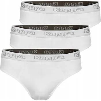 Slipy Pánské slipy slipy bavlněné 3-pack klasické bílé sada Kappa M